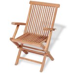 vidaXL Ensemble à manger d'extérieur 7 Pièces Bois de teck solide