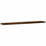 vidaXL Étagères murales 4 Pièces chêne fumé 60x10x1 5cm bois d'ingénierie