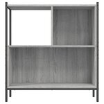 vidaXL Bibliothèque sonoma gris 72x28x77 5 cm bois d'ingénierie