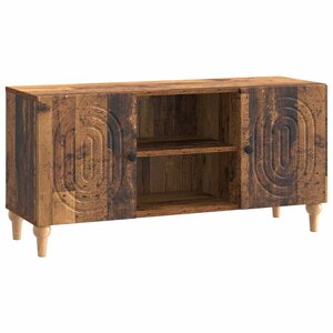 vidaXL Meuble TV Bois ancien 102 x 34 5 x 50 cm Bois d'ingénierie