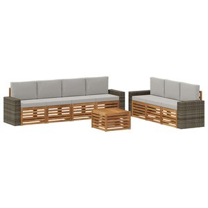 vidaXL Ensembles de canapés 8 pc Bois d'Acacia Massif
