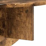 vidaXL Étagère Murale Chêne fumé 38 x 19 x 19 cm Bois d'ingénierie