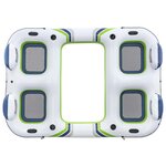Bestway Île flottante Hydro-Force Blanc  Bleu et Vert 302 x 219 cm PVC