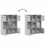 vidaXL Bibliothèque sonoma gris 89x24x101 5 cm bois d'ingénierie