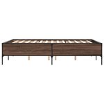 vidaXL Cadre de lit sans matelas chêne marron 120x190 cm