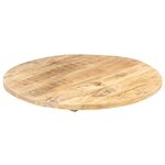 vidaXL Dessus de table Bois de manguier solide Rond 25-27 mm 70 cm