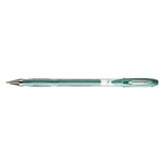 Roller encre gel Signo UM120NM pointe moyenne 0 7mm Vert Métal UNI-BALL