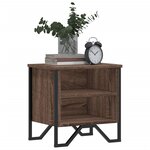 vidaXL Tables de chevet 2Pièces chêne marron 40x30x40cm bois d'ingénierie