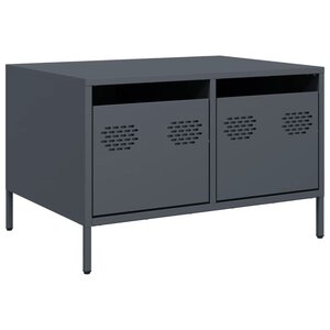 vidaXL Meuble TV anthracite 68x50x43 5 cm acier laminé à froid