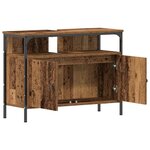 vidaXL Armoire de toilette avec miroir Bois ancien 60 x 16 x 60 cm