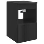 vidaXL Armoire de salle de bain Noir 30 x 44 5 x 50 cm