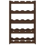 vidaXL Casier à bouteilles pour 20 bouteilles marron bois pin solide