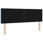 Cabeçalho LED vidaXL Matelassé Boutons Bleu 80 cm Tissu
