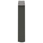 vidaXL Pieds de table basse en forme de V  2 pièces  anthracite  30 x (30-31 3) cm  acier
