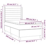 vidaXL Sommier à lattes de lit et matelas Vert foncé 80x200 cm Velours