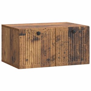 vidaXL Meuble TV mural Bois ancien 59 5 x 41 x 30 cm Bois d'ingénierie