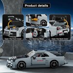 Mould King 10113 - Skylime GT R34 Sports Car