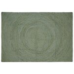 vidaXL Tapis de surface Vert olive 240 x 340 cm Jute