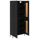 vidaXL Haut Armoire 2 Pièces Chêne noir Bois d'ingénierie