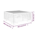 vidaXL Salon de jardin 6 Pièces avec coussins Bois de teck solide