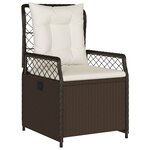 vidaXL Ensemble de Salle à Manger de Jardin 5 pièces Brun Rattan Poly