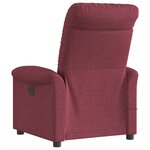vidaXL Fauteuil de massage inclinable électrique Rouge bordeaux Tissu