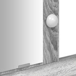 vidaXL Table de Toilette Gris 100 x 41 x 140 cm Bois d'ingénierie