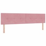 vidaXL Tête de lit avec tête de lit Rose 200 cm Cuir synthétique