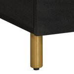 vidaXL Table basse Noir 80x50x40 cm Bois d'ingénierie