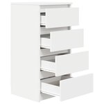 vidaXL Buffet blanc 37 5x35x76 cm bois d'ingénierie