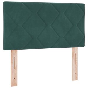 vidaXL Tête de lit LED Vert foncé 80 cm Cuir synthétique