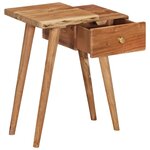 vidaXL Table de chevet Bois d'acacia massif 45 x 32 x 55 cm