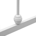 vidaXL Cadre de lit sans matelas blanc métal 140x200 cm