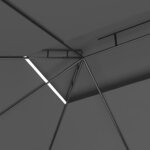 vidaXL Belvédère 4x3x2 7 m Anthracite 160 g/m²