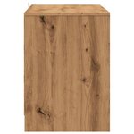 vidaXL Meuble TV chêne artisanal 102x37 5x52 5 cm bois d'ingénierie
