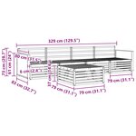 vidaXL Ensemble de canapés d'extérieur 5 pc Naturel