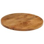 vidaXL Dessus de table Ø 60x2 5 cm rond bois de manguier massif
