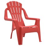 vidaXL Chaises de jardin pour enfants lot de 2 rouge 37x34x44 cm PP