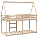 vidaXL Lit superposé sans matelas 80x200 cm bois de pin massif