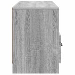 vidaXL Meuble TV Sonoma gris 102 x 34 5 x 47 cm Bois d'ingénierie