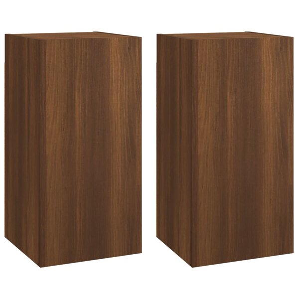 vidaXL Meubles TV 2 Pièces Chêne marron 30 5x30x60 cm Bois d'ingénierie