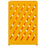 vidaXL Support de parapluie moutarde 28x12x41 cm en acier