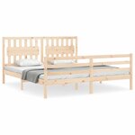vidaXL Cadre de lit sans matelas bois massif