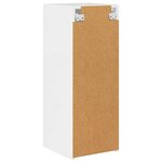 vidaXL Meuble TV mural Montage mural Blanc Brillant 30 x 31 x 80 cm