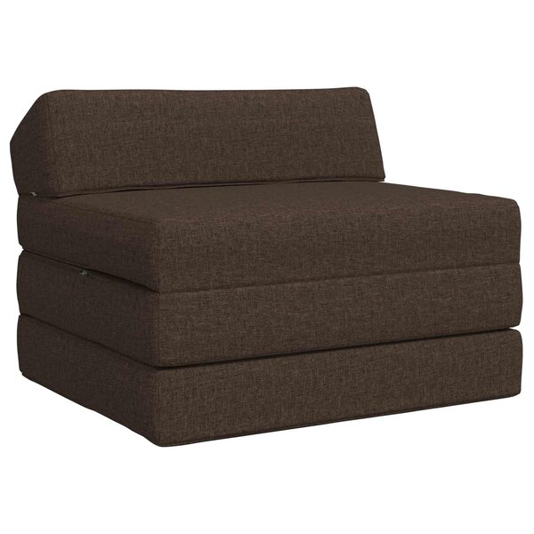 vidaXL Canapé-lit pliable Taupe 200 x 70 x 10 cm Tissu