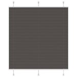 vidaXL Store plissé noir 120x100 cm largeur du tissu 119 4cm polyester