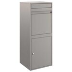 vidaXL Boîte de dépôt de colis Rouillé 41 x 38 x 103 cm Acier patiné