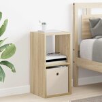 vidaXL Table de chevet 2 Pièces Chêne Sonoma 30 5 x 27 x 59 5 cm