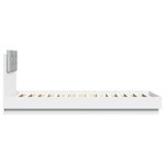 vidaXL Cadre de lit sans matelas blanc 90x200 cm
