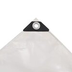 vidaXL Bâche 650 g / m² 4 x 7 m Blanc